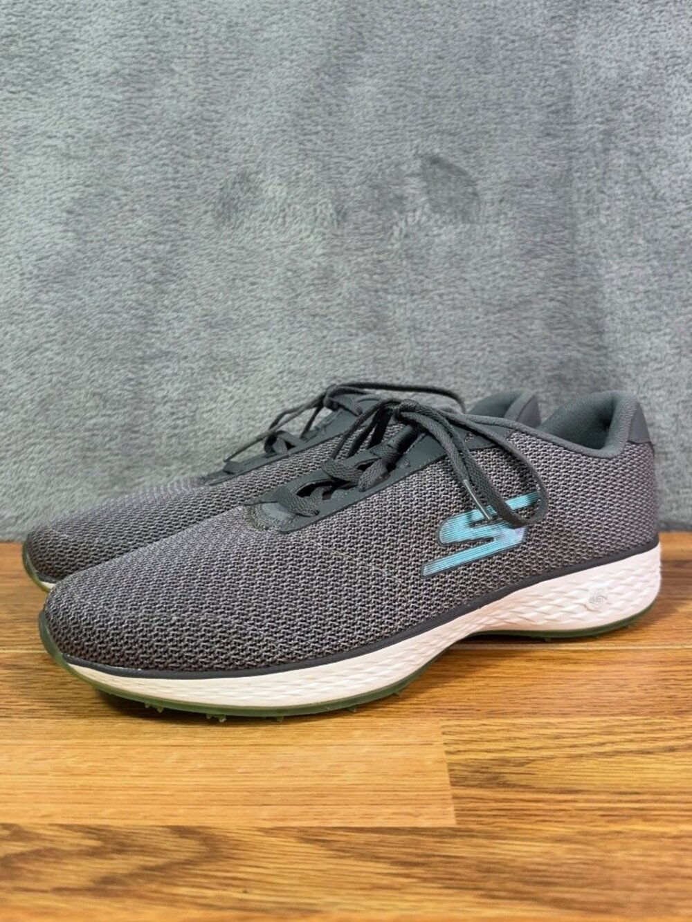 Skechers GO GOLF Eagle Range Gray Teal Golf Shoes Women's Size 10